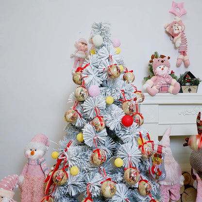 6PCS Xmas Tree Hanging Ball Ornament Decorations Gift New Year Navidad Eazy Hang Ball Bauble DIY Xmas Party Christmas