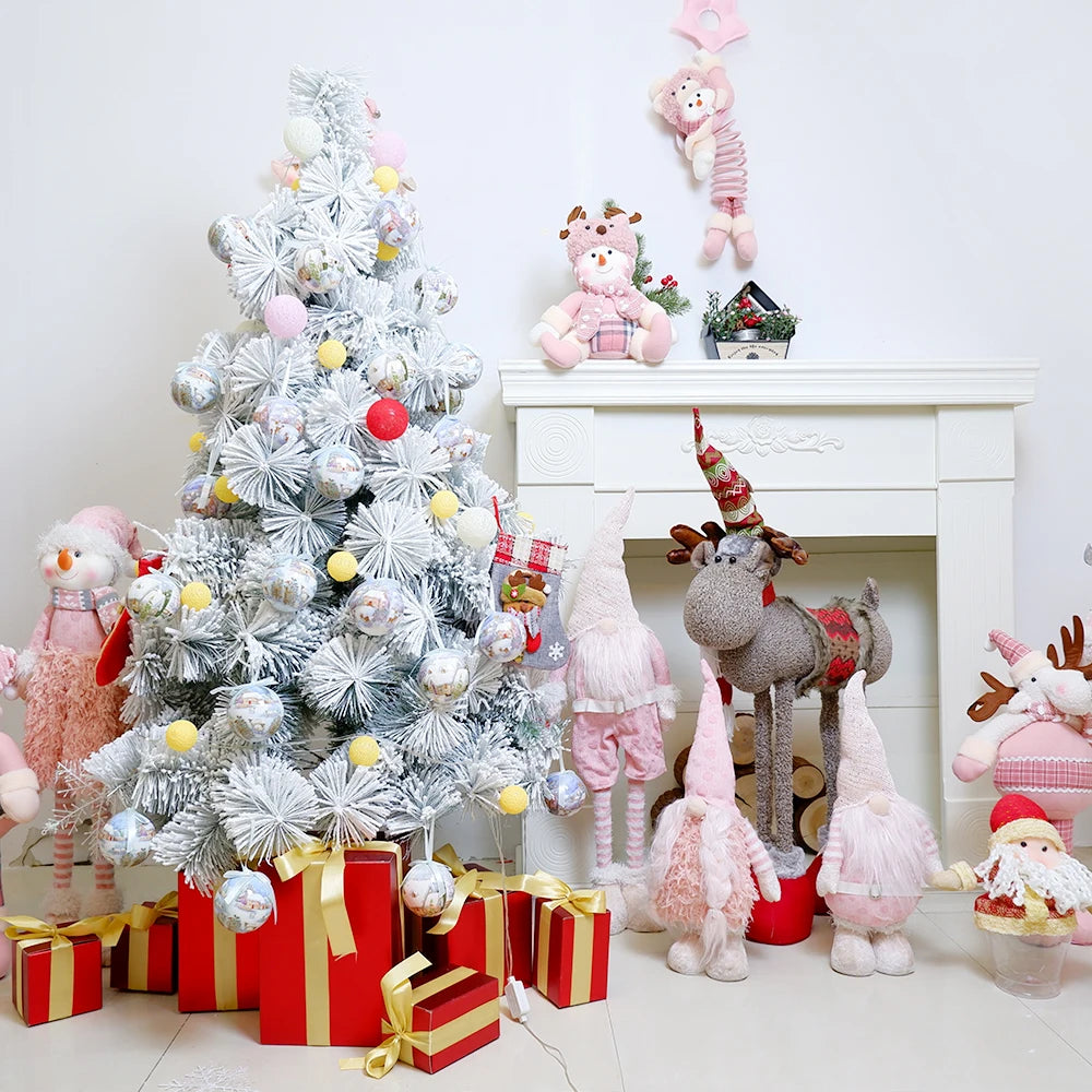 6PCS Xmas Tree Hanging Ball Ornament Decorations Gift New Year Navidad Eazy Hang Ball Bauble DIY Xmas Party Christmas