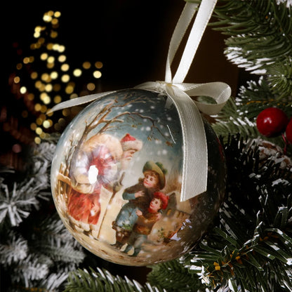 6PCS Xmas Tree Hanging Ball Ornament Decorations Gift New Year Navidad Eazy Hang Ball Bauble DIY Xmas Party Christmas