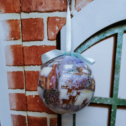 6PCS Xmas Tree Hanging Ball Ornament Decorations Gift New Year Navidad Eazy Hang Ball Bauble DIY Xmas Party Christmas