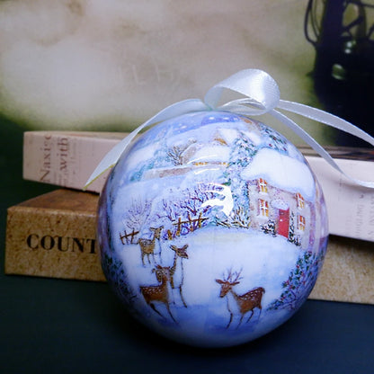 6PCS Xmas Tree Hanging Ball Ornament Decorations Gift New Year Navidad Eazy Hang Ball Bauble DIY Xmas Party Christmas