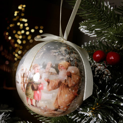 6PCS Xmas Tree Hanging Ball Ornament Decorations Gift New Year Navidad Eazy Hang Ball Bauble DIY Xmas Party Christmas