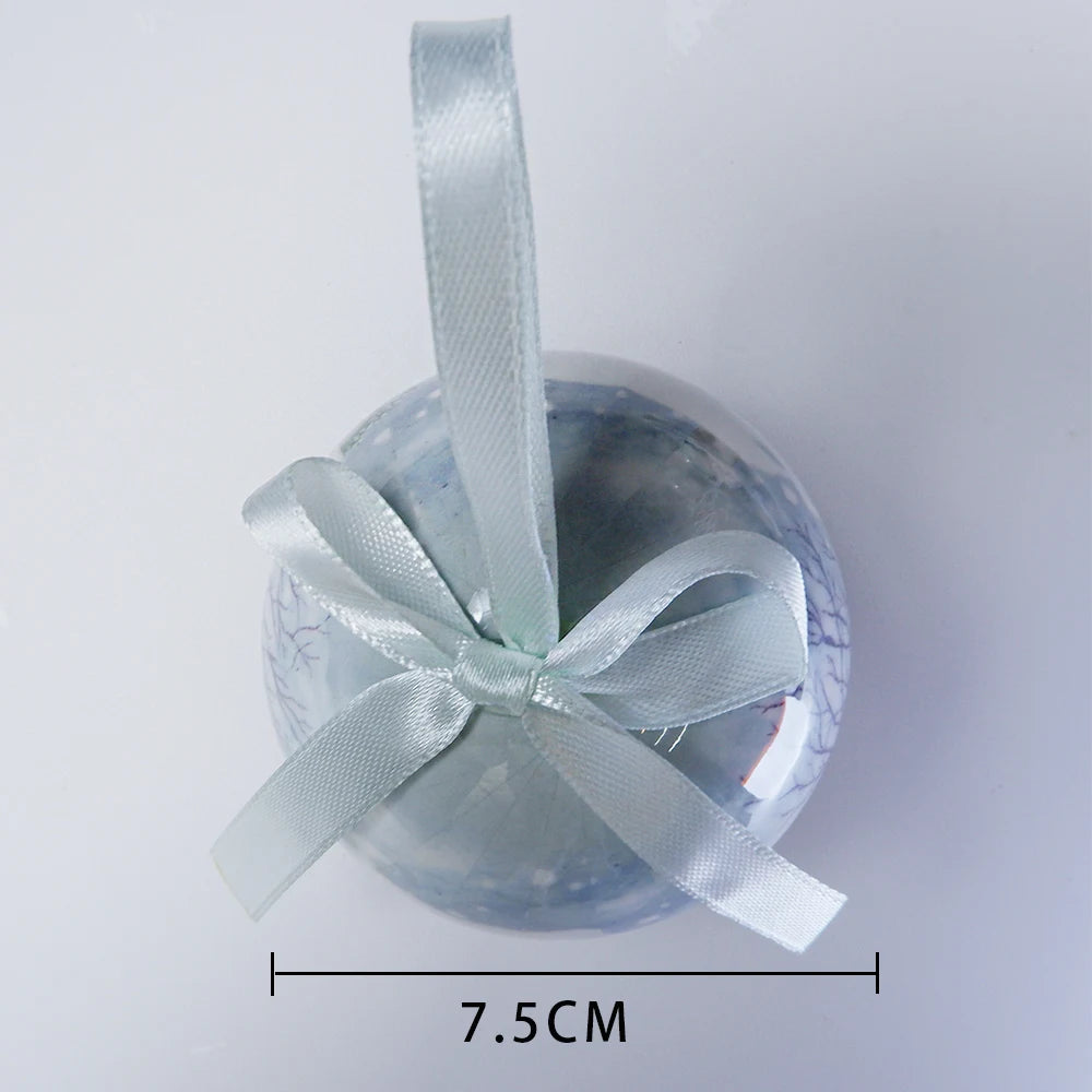 6PCS Xmas Tree Hanging Ball Ornament Decorations Gift New Year Navidad Eazy Hang Ball Bauble DIY Xmas Party Christmas