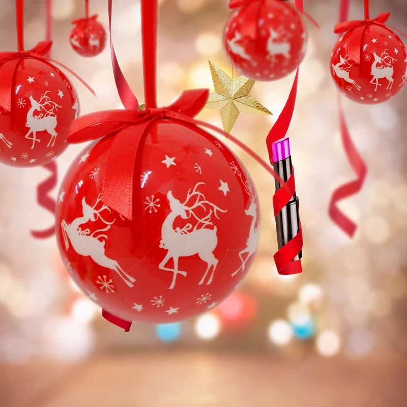 6PCS Xmas Tree Hanging Ball Ornament Decorations Gift New Year Navidad Eazy Hang Ball Bauble DIY Xmas Party Christmas