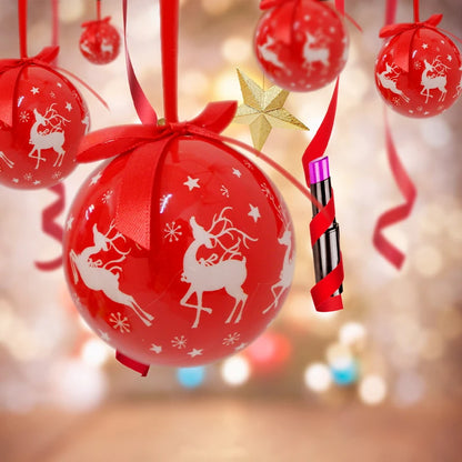 6PCS Xmas Tree Hanging Ball Ornament Decorations Gift New Year Navidad Eazy Hang Ball Bauble DIY Xmas Party Christmas