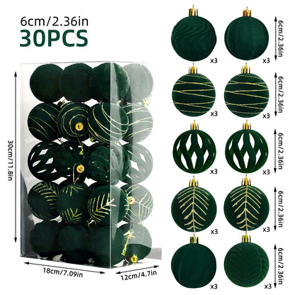 Kit of velvet Christmas ornaments| Christimas Flare
