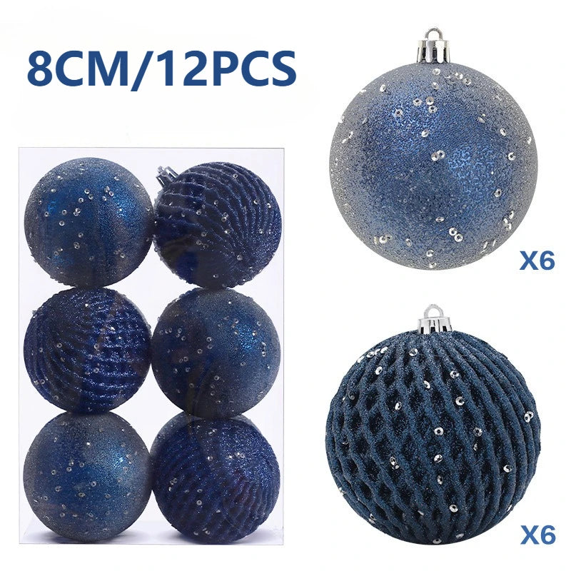 Set of Christmas balls with glitter | Christimas Flare