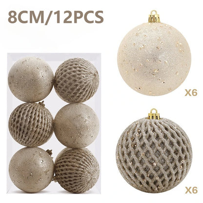 Set of Christmas balls with glitter | Christimas Flare