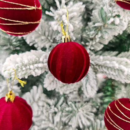 Kit of velvet Christmas ornaments| Christimas Flare