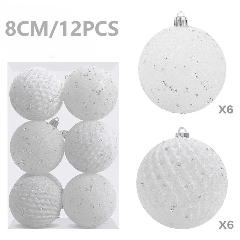 Set of Christmas balls with glitter | Christimas Flare