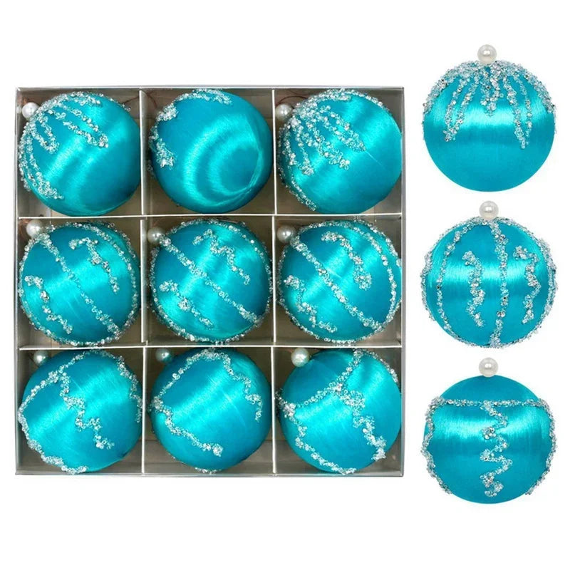Kit of 9 Christmas balls with sequins | Christimas Flare