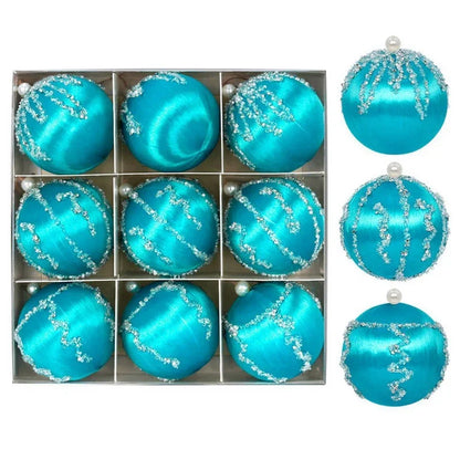 Kit of 9 Christmas balls with sequins | Christimas Flare
