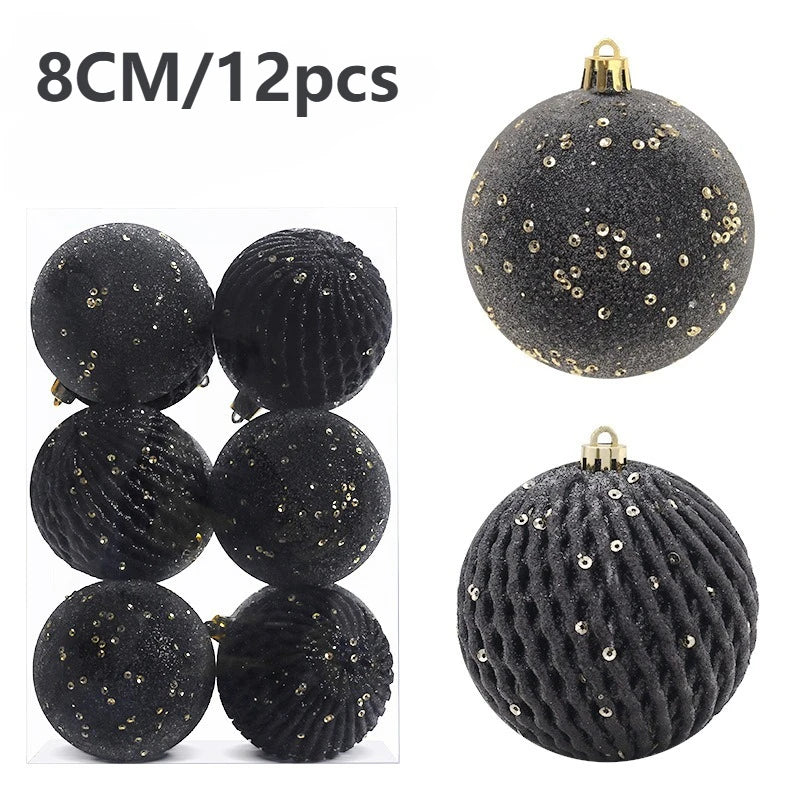 Set of Christmas balls with glitter | Christimas Flare