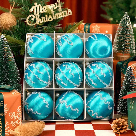 Kit of 9 Christmas balls with sequins | Christimas Flare