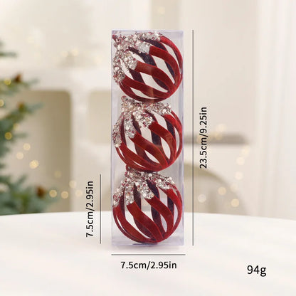 Red Christmas balls, luxury ornaments | Christimas Flare