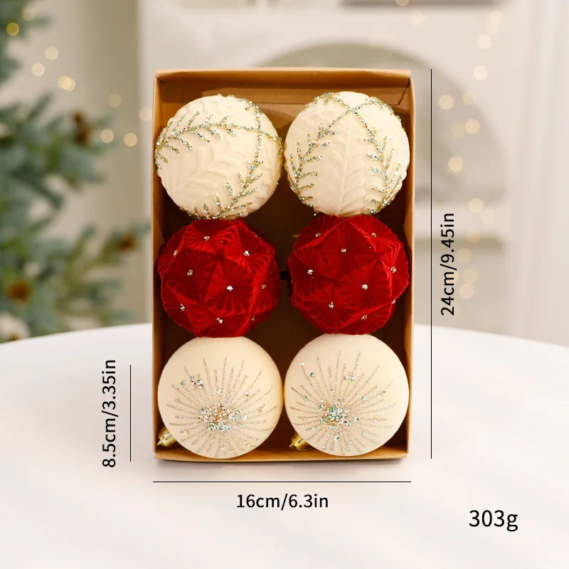 Red Christmas balls, luxury ornaments | Christimas Flare