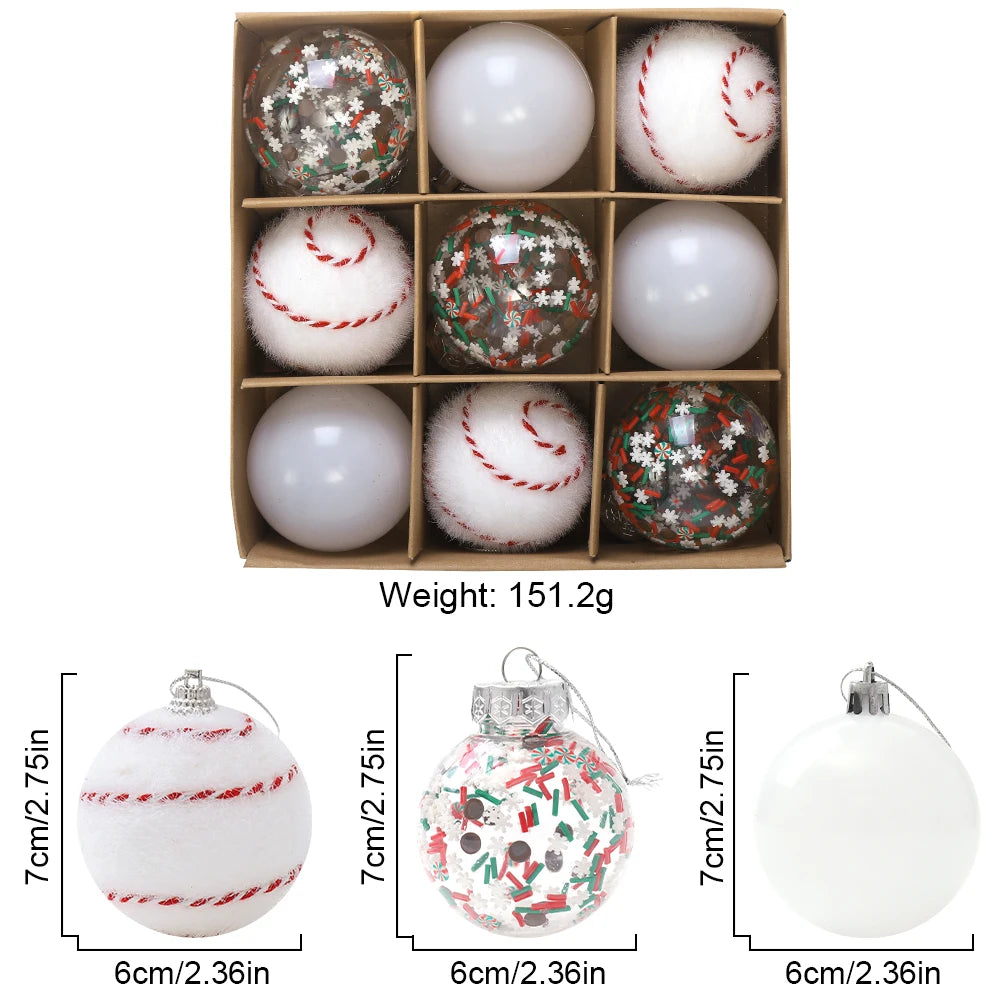 KIt of 9 Christmas balls | Christimas Flare