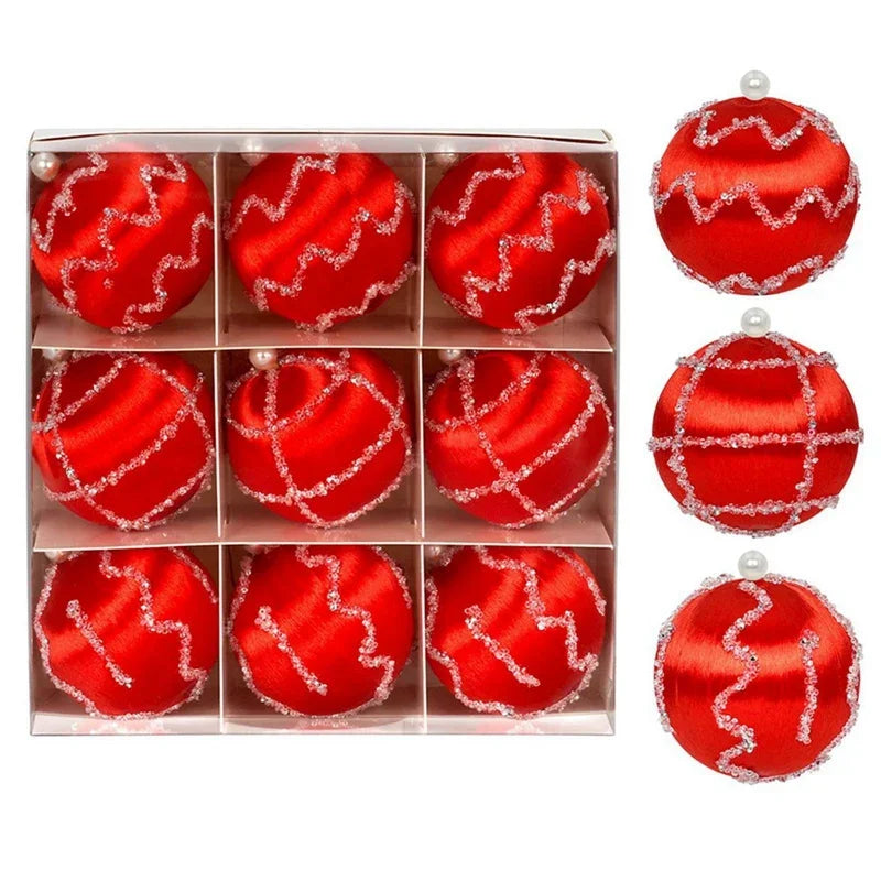Kit of 9 Christmas balls with sequins | Christimas Flare
