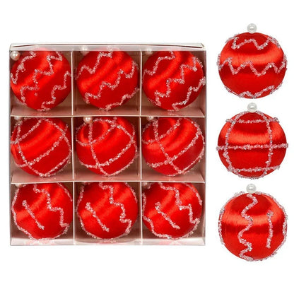 Kit of 9 Christmas balls with sequins | Christimas Flare
