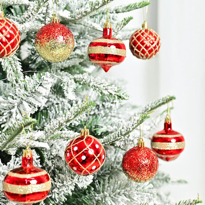 Box containing 16 shiny, glittery Christmas balls | Christimas Flare