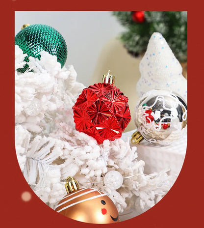 Christmas decoration: Kit of 42 hand-painted Christmas balls | Christimas Flare