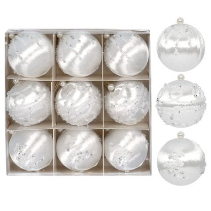 Kit of 9 Christmas balls with sequins | Christimas Flare