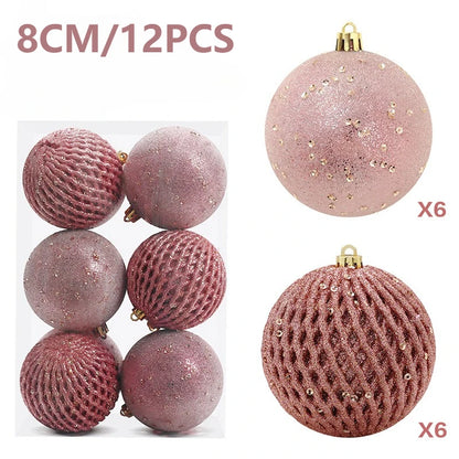 Set of Christmas balls with glitter | Christimas Flare