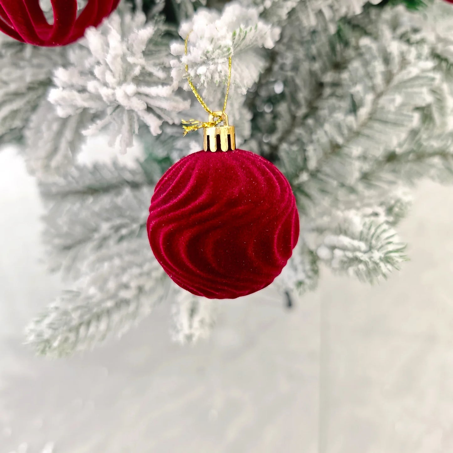 Kit of velvet Christmas ornaments| Christimas Flare