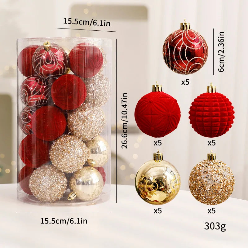 Red Christmas balls, luxury ornaments | Christimas Flare