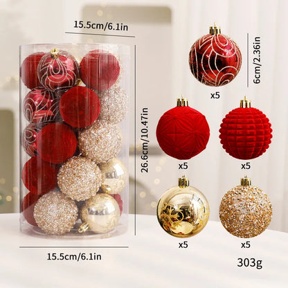 Red Christmas balls, luxury ornaments | Christimas Flare