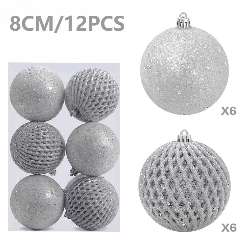Set of Christmas balls with glitter | Christimas Flare
