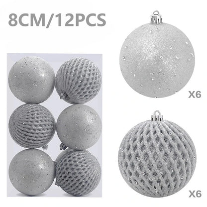 Set of Christmas balls with glitter | Christimas Flare