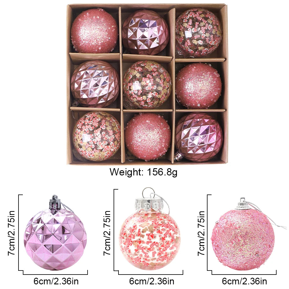 KIt of 9 Christmas balls | Christimas Flare