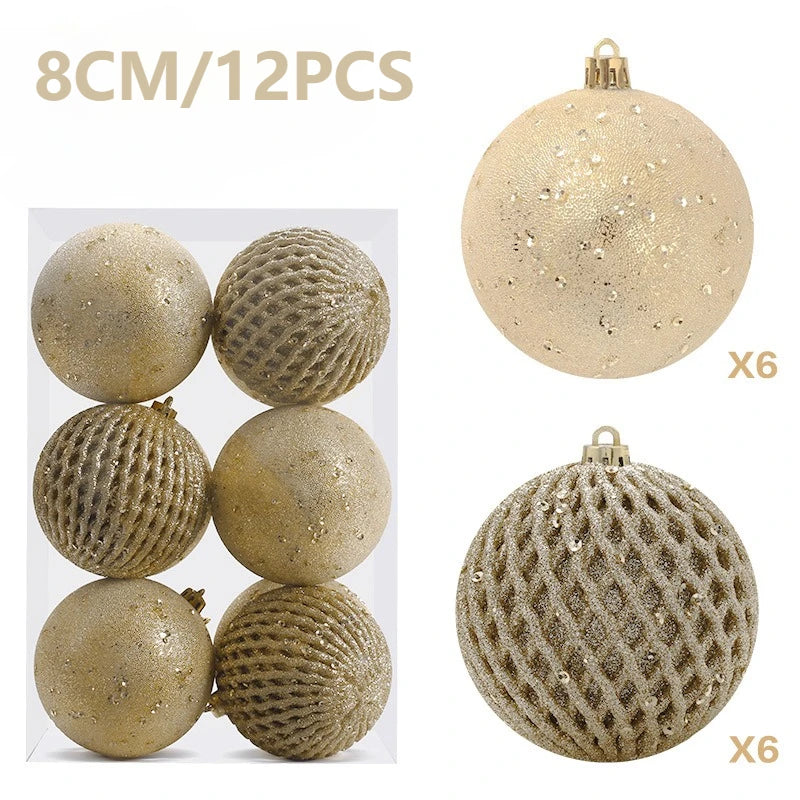 Set of Christmas balls with glitter | Christimas Flare