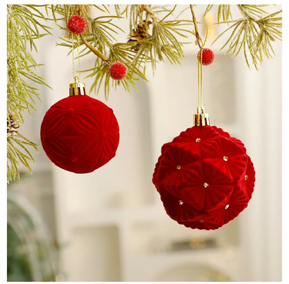 Red Christmas balls, luxury ornaments | Christimas Flare