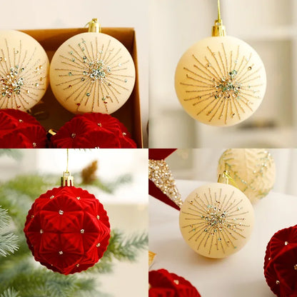 Red Christmas balls, luxury ornaments | Christimas Flare