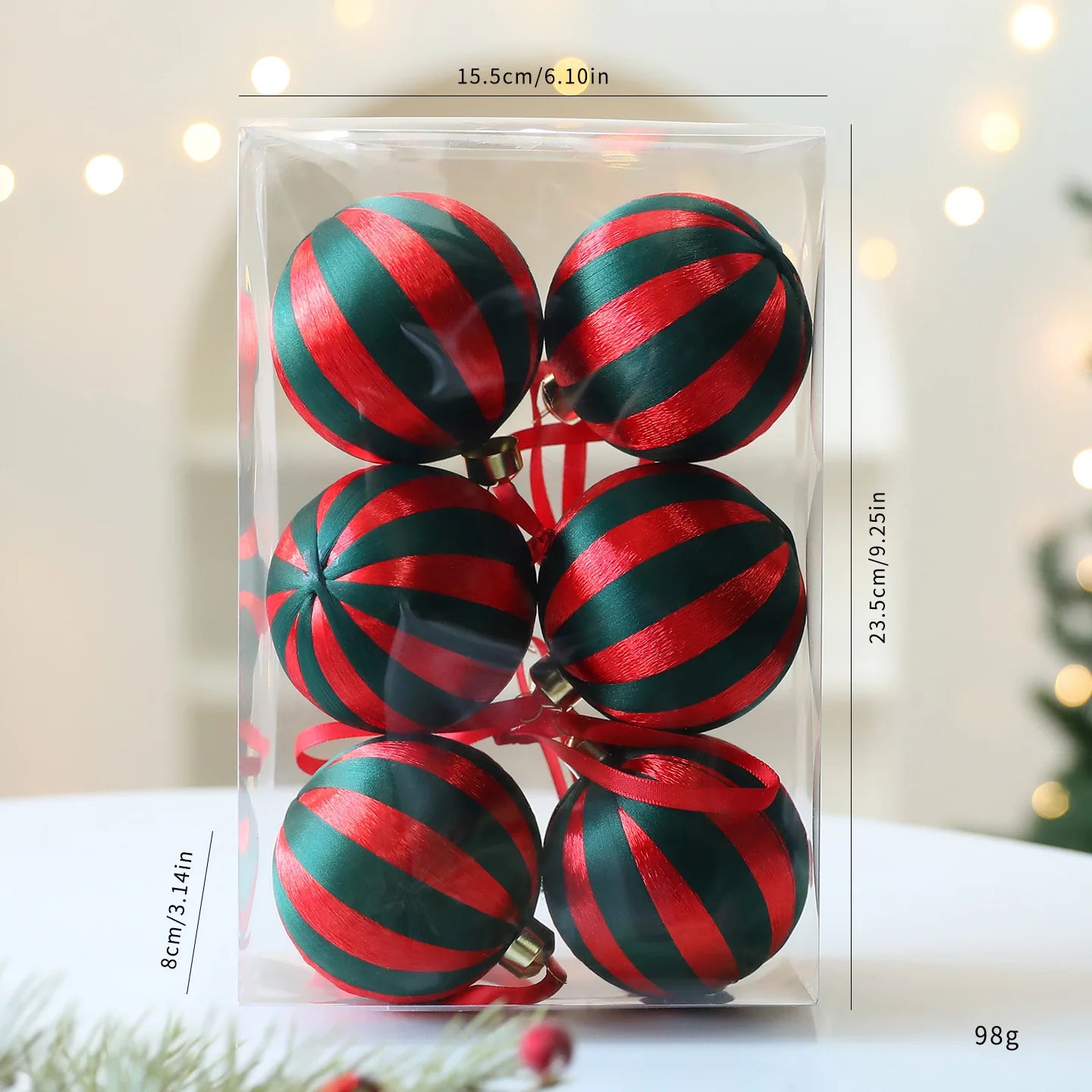 Kit of 6 decorative Christmas balls | Christimas Flare