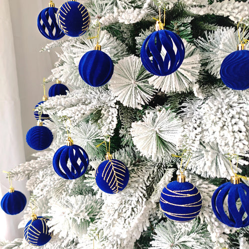 Kit of velvet Christmas ornaments| Christimas Flare
