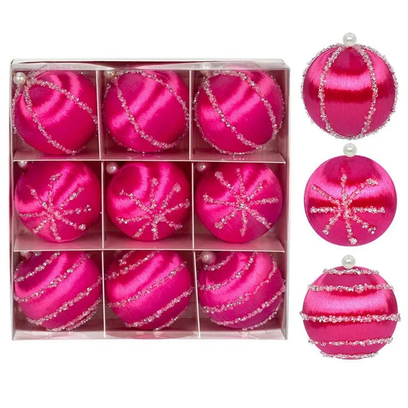 Kit of 9 Christmas balls with sequins | Christimas Flare