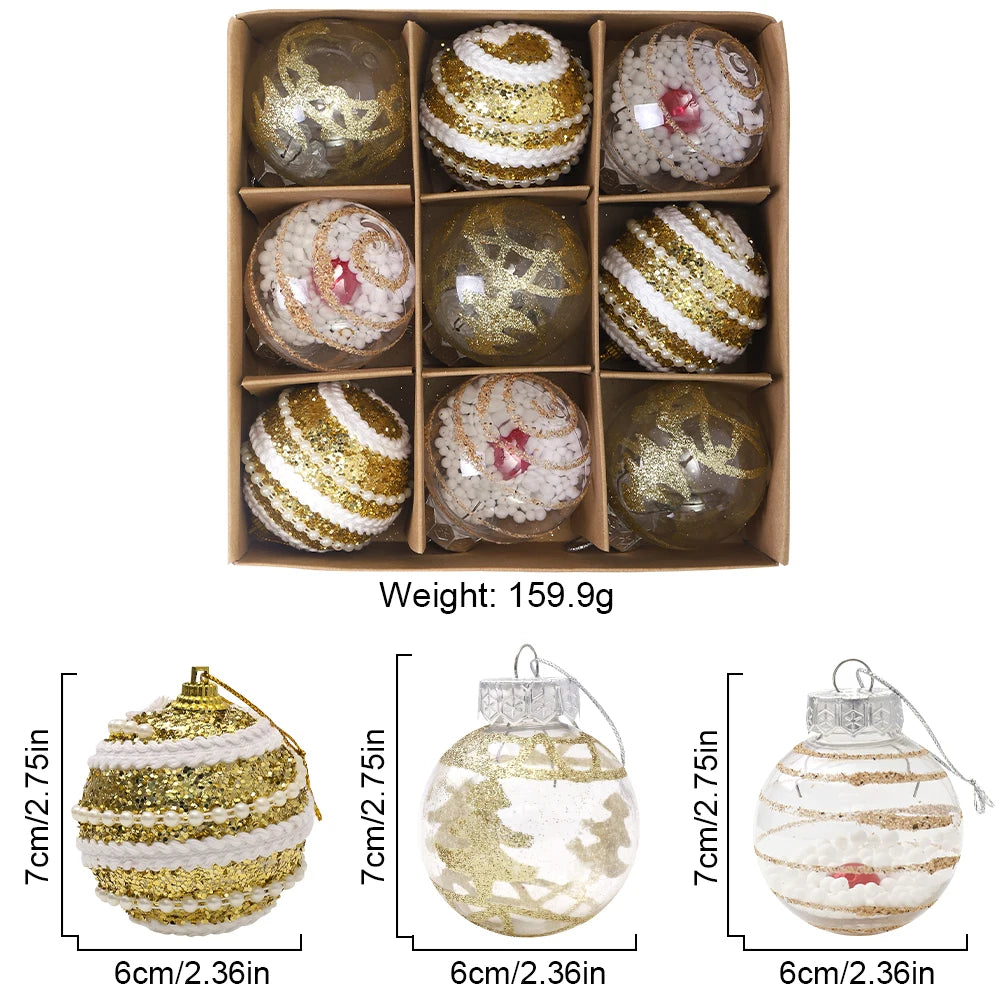 KIt of 9 Christmas balls | Christimas Flare