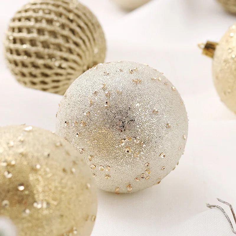 Set of Christmas balls with glitter | Christimas Flare