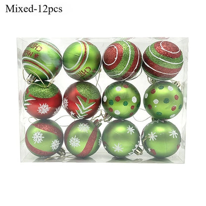 Kit of 12 Christmas ball ornaments | Christimas Flare