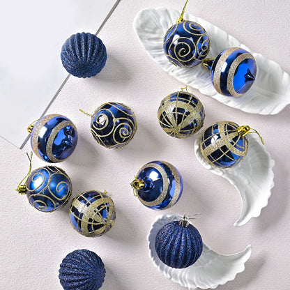 Box containing 16 shiny, glittery Christmas balls | Christimas Flare