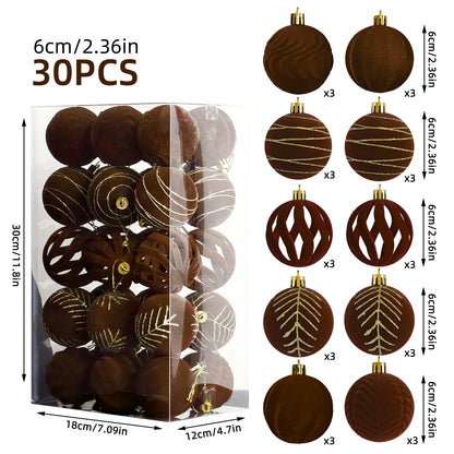 Kit of velvet Christmas ornaments| Christimas Flare