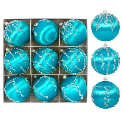 Kit of 9 Christmas balls with sequins | Christimas Flare