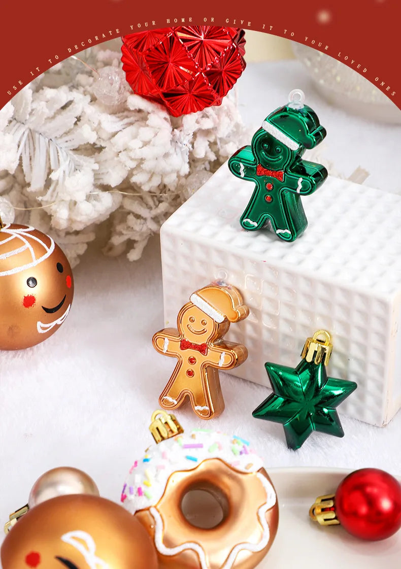 Christmas decoration: Kit of 42 hand-painted Christmas balls | Christimas Flare