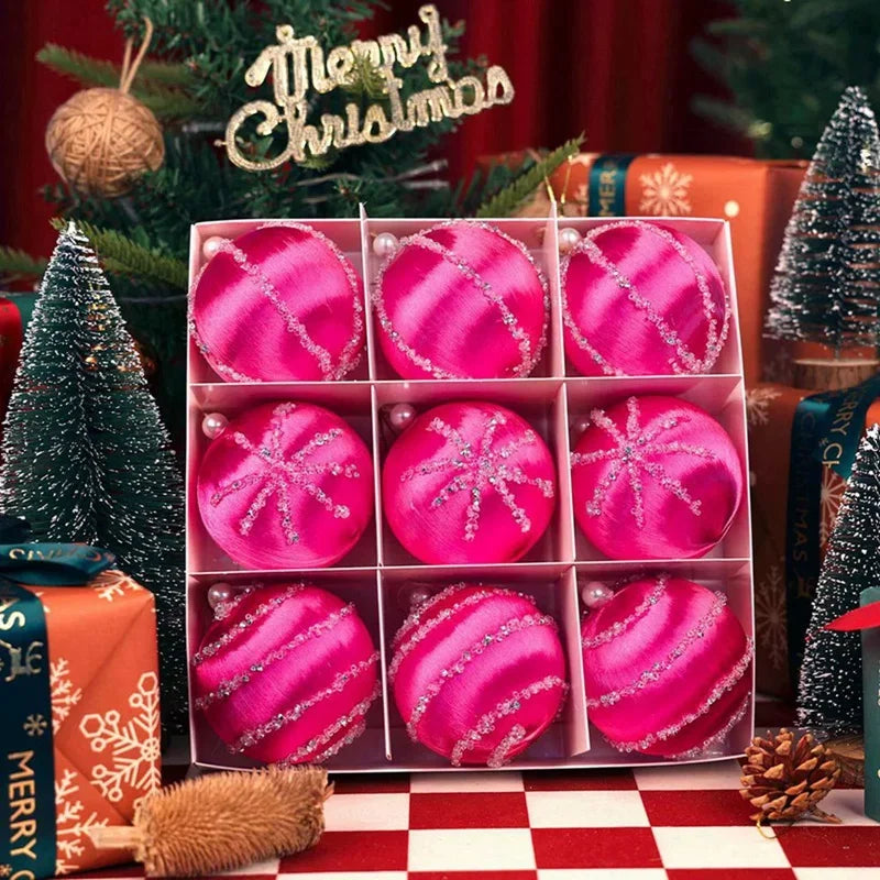 Kit of 9 Christmas balls with sequins | Christimas Flare