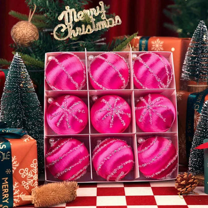 Kit of 9 Christmas balls with sequins | Christimas Flare