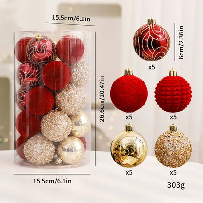Red Christmas balls, luxury ornaments | Christimas Flare